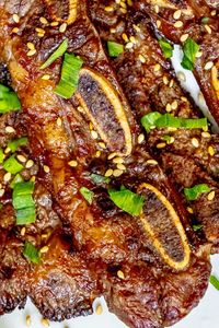 Korean Grilled Flanken Ribs - Sweet CS Designs.