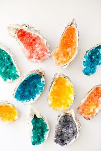 MAKE RAINBOW CRYSTAL SHELL BOWLS