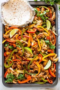 Easy Sheet Pan Chicken Fajitas - Tastes Better From Scratch