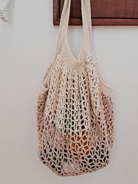 Super Easy Crochet Net Bag. Market /Beach Bag for Beginners.