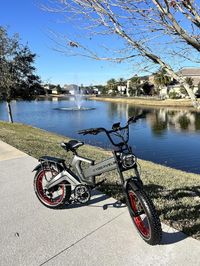 Amazon.com : Cybervelo 1000W(Peak 2000W) Folding Electric Bike for Adults,35MPH 100Mile,48V 25Ah Removable Battery,20" x 4.0 Fat Tire Foldable Electric Bicycle,8-Speed Electric Mountain E-Bike, Commuter Ebikes : Sports & Outdoors