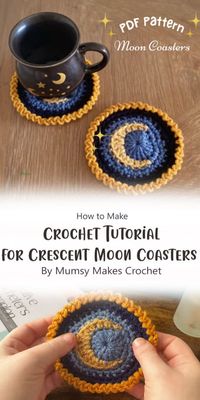 Crafting crescent moon coasters is a delightful endeavor that allows you to combine your passion for crochet with celestial inspiration. With this tutorial from Mumsy Makes Crochet, you’re well-equipped to embark on your crochet journey and create stunning coasters that are both functional and visually captivating.