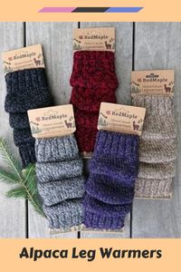 ALPACA BLEND KNIT LEG WARMERS. Made in Peru 40% alpaca fiber blended with wool and acrylic fibers. So soft and warm, great for lounging around or to use as boot toppers when going out. Comes in your choice of 5 pretty colors, one size fits all. Buy for yourself or as a gift for a friend. Click the link now to read more! #legwarmers #giftideas #fashion #accessories #affliate