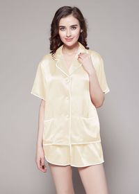 22 Momme Contra Short Silk Pajama Set