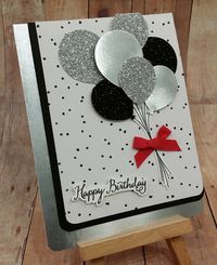 Sparkly Happy Birthday Balloons | 2016 Occasions Catalog | Balloon Celebration | designed by Carol Lovenstein   www.pinkstampagne.com | Stampin' Up! Card Idea