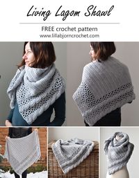 Living Lagom Shawl: FREE crochet pattern (US terms) | LillaBjörn's Crochet World