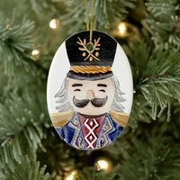 Cute Nutcracker Christmas Tree Ornament.   Look for the matching ornament in my shop. No editing.