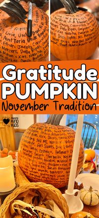 How to Celebrate Thanksgiving with a Gratitude Pumpkin