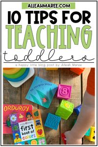 If you're teaching toddlers at home or in the classroom, check out these tips for learning with toddlers and preschoolers! This post includes activity ideas, routine tips, and other ideas for making learning fun for you and your little learners too! #learningathome #teachingtoddlers