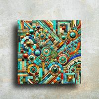 Vibrant Mosaic Glass Wall Art - 4mm Tempered, UV Print, Modern Home Decor, Gift-Ready, Free Shipping 🌟 Transform your space with this stunning vibrant mosaic glass wall art, expertly crafted from 4mm tempered glass and featuring UV-printed designs for unmatched clarity and brilliance. Perfect for modern home and office decor, this piece adds a touch of elegance and color to any room. ✨ Key Features: Material: 4mm tempered glass, durable and shatter-resistant. Printing: High-quality UV printing