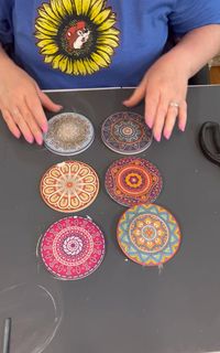 Difficulty: Easy

"Revive Your Coasters: IOD Stamps and Pentart Crackle Create Magical Transformations!"

Supplies
 • Coasters
 • Dixie Bell Slick Stick
 • Dixie Bell- Dropcloth
 • Clear sealer
 • IOD Crockery stamp set
 • Pentart Fine line Crackle
 • Pentart Antique Paste- umber

