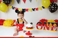 Disney Themed Cake Smash Mickey Mouse Cake Smash One Year Session Studio 120 Photography