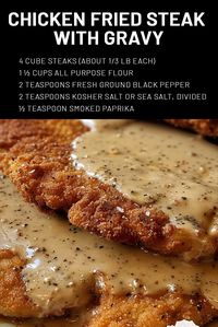 Chicken Fried Steak with Gravy - 99 Easy Recipes