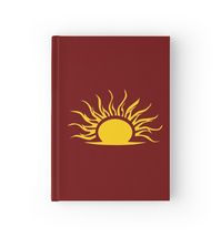 High-quality hardcover journal with wraparound print. 128 pages in ruled, graph or blank options. The symbol of the Mythic Dawn from the Elder Scrolls series