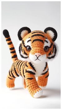 Freddie the Tiger Amigurumi Crochet PDF Free Pattern