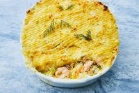 While we all love salmon, you can use any firm white fish fillets in this pie, such as ling or even barramundi, if you like.