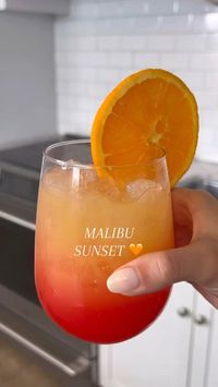 So, you’ve heard of a tequila sunrise, but have you ever heard of a Malibu sunset? Here’s how to make the easy summer cocktail with orange juice, pineapple juice and grenadine—plus our favorite coconut rum, of course.