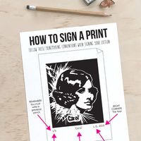 This A3 How to Sign a Print poster clearly shows the correct printmaking signing conventions. This can be easily displayed in your classroom near your press, or a great resource to give out to students. What's on the poster?Reminder to use greylead pencilWhere to write the edition number and print numberWhere to write the title of the printWhere to sign the printWhere to put the year the print was madeAny problems or queries, do not hesitate to contact me at leah@leahgrant.com.au or Instagram @l