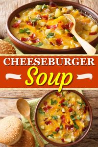 This incredible cheeseburger soup recipe will be your new go-to! It's full of ground beef, veggies, and plenty of cheese. It's everything you love about burgers in bowl form!