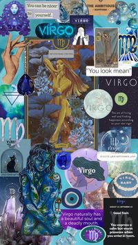 Blue Virgo Shuffle. #virgo #virgoaesthetic #virgomoodboard #virgovibes #healing  #crystals #healing