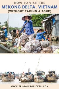 Rather than book a day trip from Saigon, do the Mekong Delta on your own! Visit the Can Tho floating markets & book a homestay in Vinh Long.