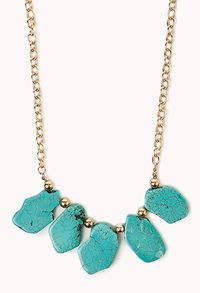 Free Spirit Natural Stone Necklace | FOREVER21 - 1057371886