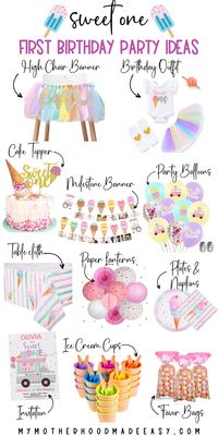 Want to throw a sweet one first birthday party, the right way? Then you seriously need to check out these DIY sweet one birthday theme ideas!