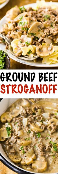 Ground Beef Stroganoff (Hamburger) - Spend With Pennies