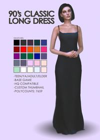 90's Classic Long Dress | DARI SIMS on Patreon