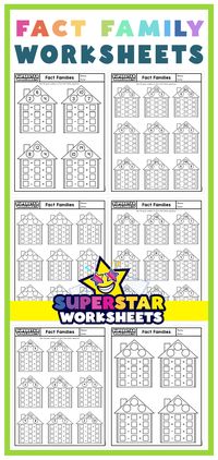 When it comes to operations, you want your students to understand the connections between addition and subtraction, multiplication, and division. Luckily, have just what you need! Our free Fact Family Worksheets, games, and activities provide a solid understanding of operations and how numbers make connections for your elementary students.