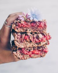 Chocolate Ginger Strawberry Oat Bars