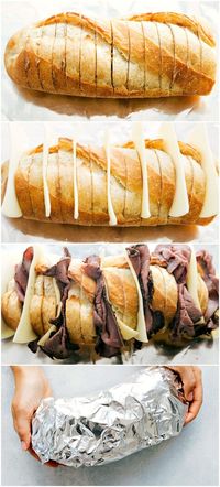 Foil Pack French Dip Sandwiches - Chelsea's Messy Apron