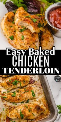 Oven Baked Chicken Tenderloins (No Breading)