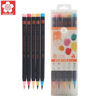 Japan Akashiya Sai Watercolor Brush Pen 5 Colors Set | A Lot Mall