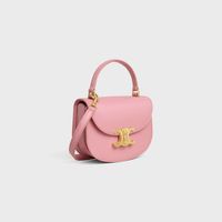 MINI BESACE CLEA IN SHINY CALFSKIN - ROSE | CELINE