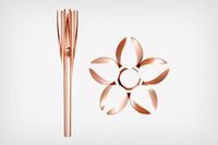 The Tokyo 2020 Olympic torch takes inspiration from Japanese cherry blossoms | Yanko Design