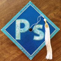 Decorative Graduation Cap - Photography Major - Photoshop Logo