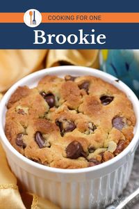 Indulge in a Single Serve Brookie, a perfect blend of brownie and cookie. Easy to make, this dessert offers a unique twist on classic favorites. Ideal for portion control and satisfies all your sweet cravings.