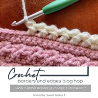 Quick & Easy One Row Crochet Border - Sweet Potato 3