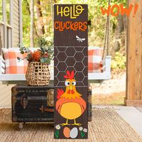 Hello Cluckers SVG, Layered Farm Porch Sign Cut File, Farmhouse Decor DXF, Funny Chicken Silhouette - Cricut cut file, Silhouette cut file Welcome to our farm with our "Hello Cluckers" SVG! This charming layered farm porch sign cut file is the perfect addition to your farmhouse decor. With its funny chicken silhouette, it adds a touch of whimsy and rustic charm to your home. Crafted with attention to detail, this cut file is designed to be compatible with various cutting machines. The high-quali