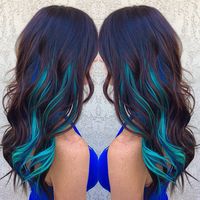 Blue highlights