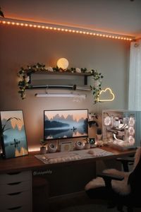 gaming setup | gaming room | desk inspo | desk setup | home inspo | gaming desk | aesthetic