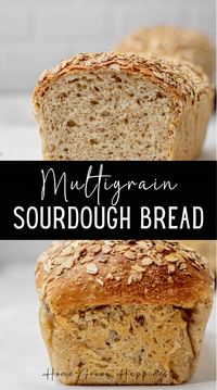 This multigrain sourdough bread is hearty and delicious and makes a great bread for sandwiches. It’s soft, and moist for days, and without commercial yeast. The whole grains add a great texture and flavor and nutritional benefits.