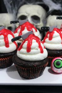 Easily Make The Best Bloody Cupcakes https://mythoughtsideasandramblings.com/easily-make-the-best-bloody-cupcakes/