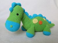 My Friend Dinosaur Dino - Amigurumi Crochet Pattern / PDF e-Book / Stuffed Animal Tutorial