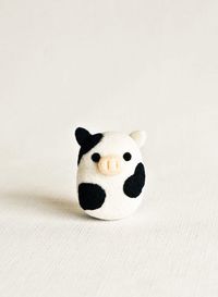 needle felted cow - Google Search