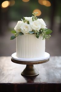 One Tier Wedding Cake Ideas: Chic and Simple Designs for Your Special Day - OMG Hitched