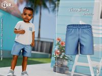 The Sims Resource - Theo Shorts for toddler