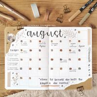 s a r a h 🌿 on Instagram: “Monthly calendar! This is going to be a month with many tasks, one of them still is unpacking and decorating my new room, and even more…”