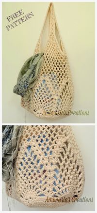 Crochet Pineapple Market Bag Free Crochet Patterns